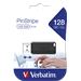 Verbatim USB 2.0-minne PinStripe 128 GB, svart